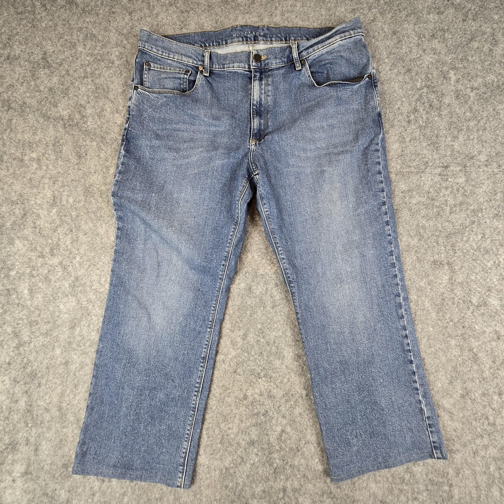Mott & Bow Jeans Mens 40x32 Blue Straight Leg Stretch Denim Medium Wash 5 Pocket